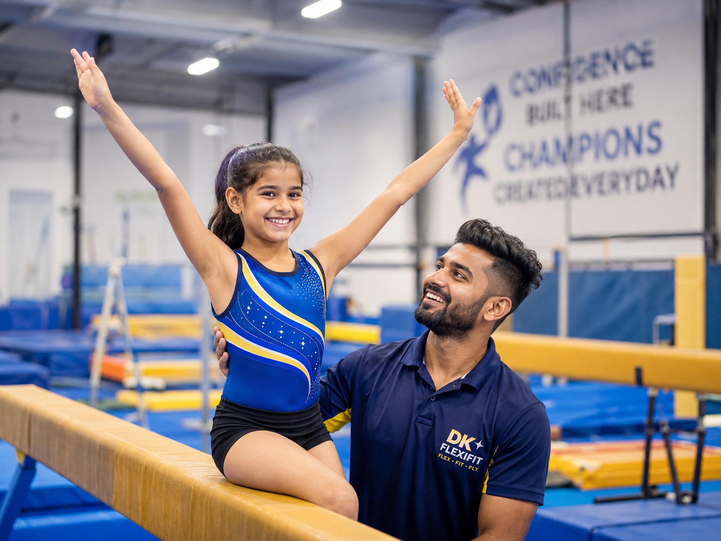 Confident Gymnast